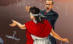 Azeri sanatçı ülkelere göre adaletin nasıl değiştiğini çizdi: Erdoğan adaleti tokatlıyor