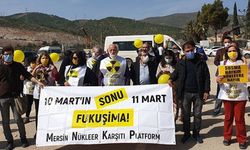 Akkuyu karşısında eylem: Akdenizi nükleer çöpe çevirmenize izin vermeyeceğiz