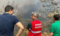 Marmaris'te yangın sürüyor: Koordinasyon merkezi de tahliye edildi