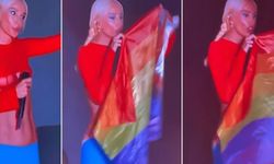 Gülşen, konserde LGBTIQ+ bayrağı açtı