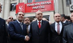 Erdoğan Yeniden Refah Genel Merkezi'nde