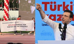 İmamoğlu'ndan ODTÜ mezuniyet töreninde açılan pankarta yorum geldi: Favorim bu: Diploma vardan yok, yoktan var edilemez