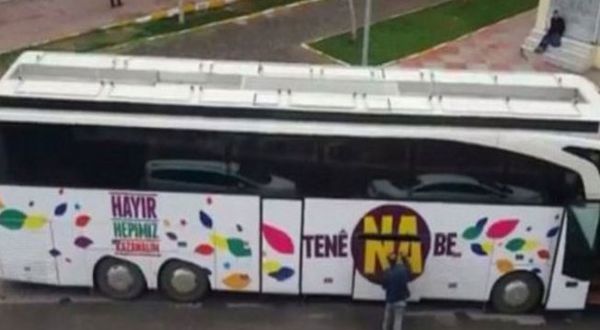 HDP’nin seçim otobüsüne el konuldu