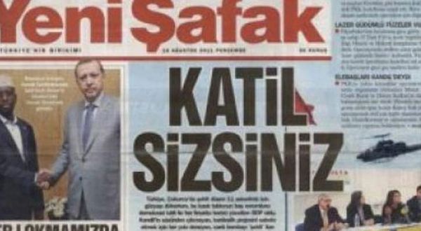 Yeni Şafak'ın 'Katil sizsiniz' manşeti ifade özgürlüğü sayıldı