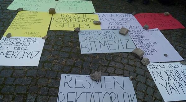 Boğaziçi Üniversitesi’nde artan baskılar protesto edildi
