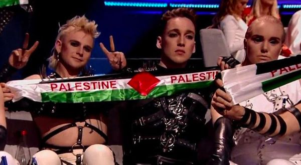 İsrail'deki Eurovision Şarkı Yarışması'nda 'Filistin' protestosu
