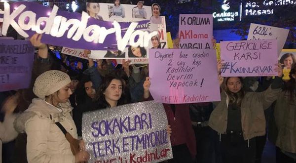 Kadınlar Ankara'da yürüdü: Yaşamak istiyoruz