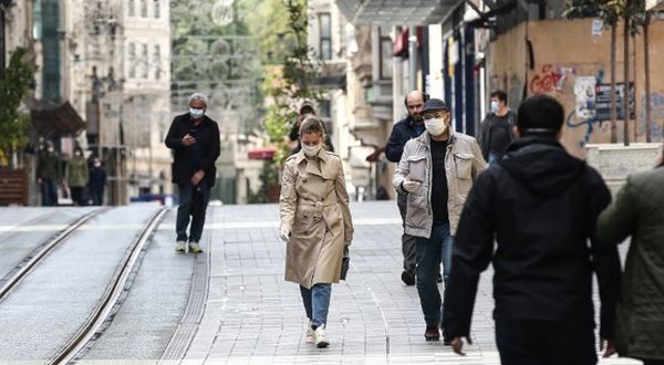 Taksim Meydanı ve İstiklal Caddesi'nde maske zorunluluğu ve 3 metre mesafe kuralı