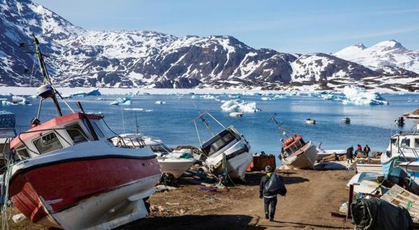 Grönland’da rekor düzeyde buzul eridi