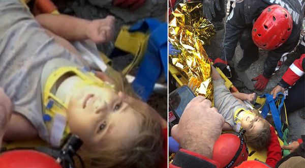 91. saat sonra Rıza Bey Apartmanı'nda 4 yaşındaki Ayda Gezgin sağ olarak kurtarıldı