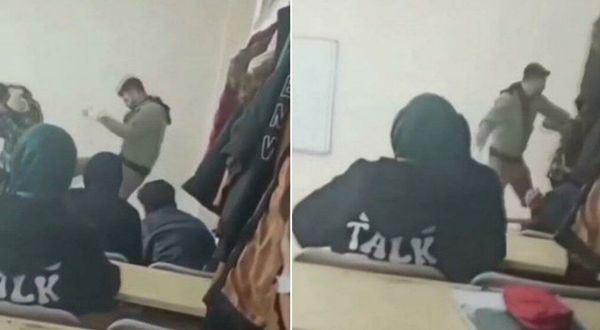 Lise öğrencisine öğretmen şiddeti görüntülendi