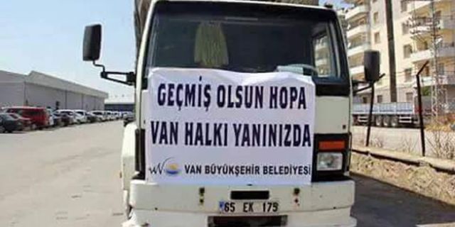 Ağrı, Iğdır, Van ve Diyarbakır belediyelerinin gönderdiği yardımlar Hopa'ya ulaştı