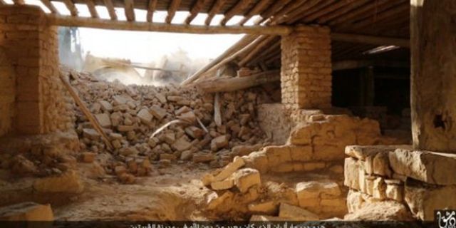 IŞİD, 'Mar Elian' manastırını buldozerlerle yıktı
