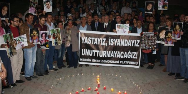 Ankara katliamında katledilenler Mersin'de anıldı