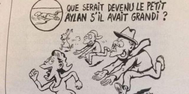 Charlie Hebdo’nun Alan Kurdi karikatürüne tepki