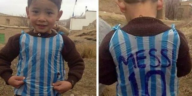 'Poşet formalı Messi' Afganistanlı Murtaza Ahmadi imiş