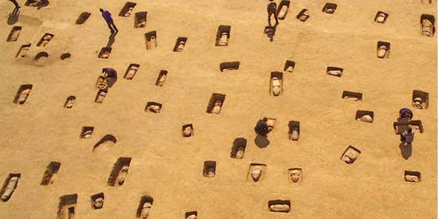 Çin’de 2000 yıllık kapların içinde gömülmüş 113 iskelet bulundu