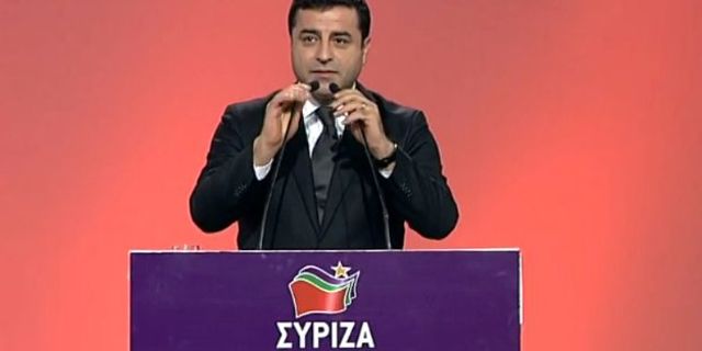 Demirtaş Syriza kongresinde konuştu: Halklarımızı bir arada tutmanın mücadelesini veriyoruz