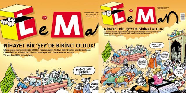 "Türkiye'nin birinciliği" Leman'ın kapağında