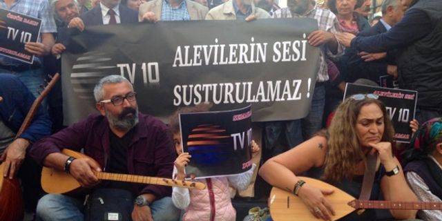 TV10'un kapatılması Taksim’de protesto edildi