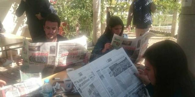 Pamukkale Üniversitesi’nde muhalif gazete dağıtımına engel!