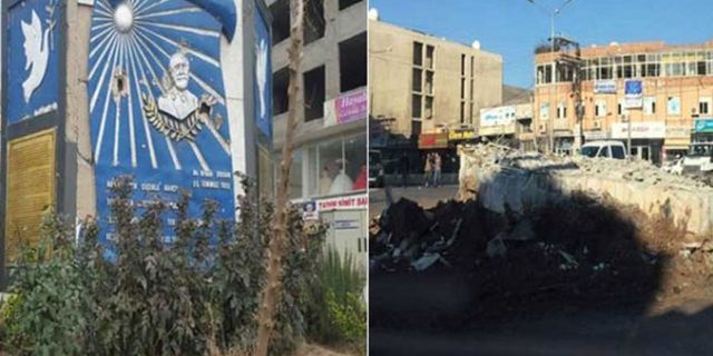 Cizre'de kayyım, Orhan Doğan anıtını yıktı