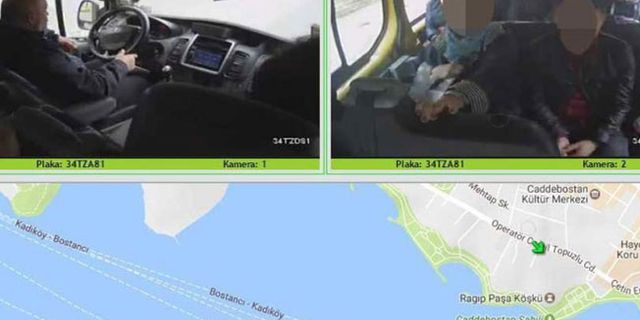 İstanbul’da minibüs ve taksi dolmuşlara kamera