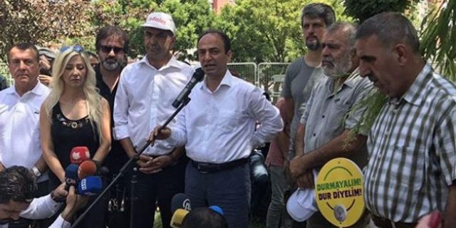 CHP'den HDP'nin 'Vicdan ve Adalet Nöbeti'ne ziyaret