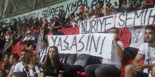 'Nuriye-Semih yaşasın' pankartından tutuklanan Beşiktaşlı taraftarlara tahliye