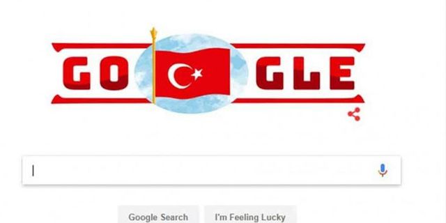 Google'dan 29 Ekim Cumhuriyet Bayramı doodle'ı