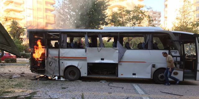 Mersin'de polis servis aracına yapılan saldırı üstlenildi