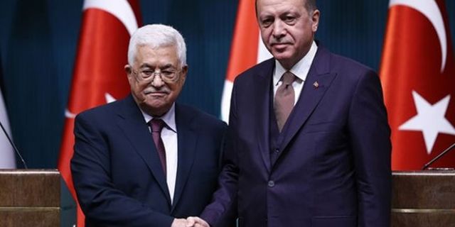 Cumhurbaşkanı Erdoğan, Filistin Devlet Başkanı Abbas ile bir araya geldi
