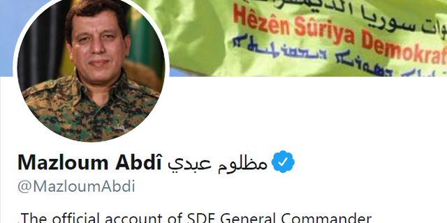 Twitter, DSG komutanı Mazlum Kobani'nin hesabına 'mavi tik' verdi