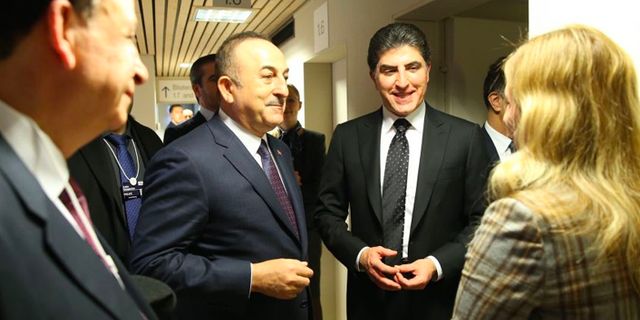 Çavuşoğlu, IKBY Başbakanı Neçirvan Barzani ile görüştü