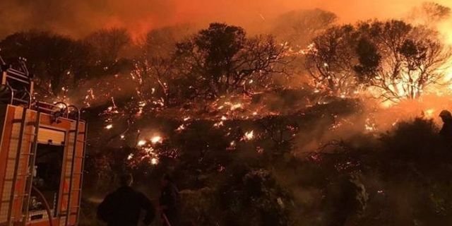 Kaş'ta orman yangını: Bölgedeki villalar boşaltıldı