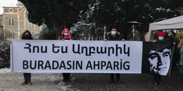 Boğaziçili öğrenciler Hrant Dink'i andı