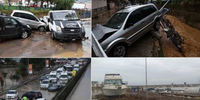 İzmir'i sel vurdu: Hayatını kaybedenlerin sayısı 2'ye yükseldi