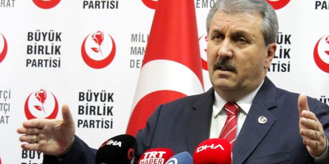 Mustafa Destici'den Erdoğan ve Bahçeli'nin yüzde 7 saçim barajında anlaşmasına tepki