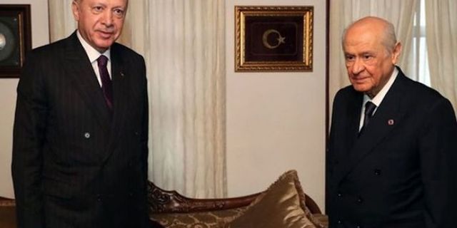 Erdoğan Devlet Bahçeli'yi evinde ziyaret etti