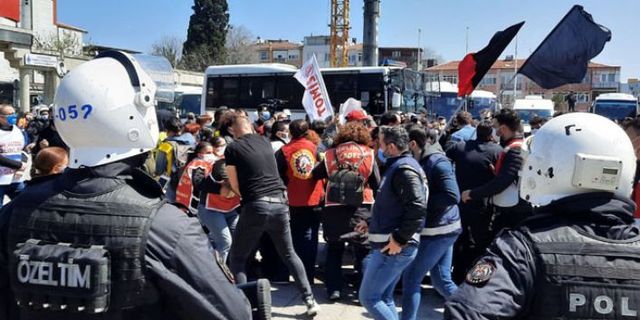 1 Mayıs çağrısı yapan işçilere polis müdahalesi: 43 gözaltı
