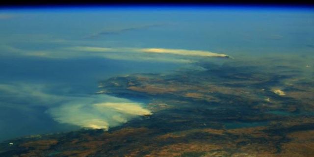 Fransız astronot, Türkiye'deki orman yangınlarının uzaydan görüntüsünü paylaştı