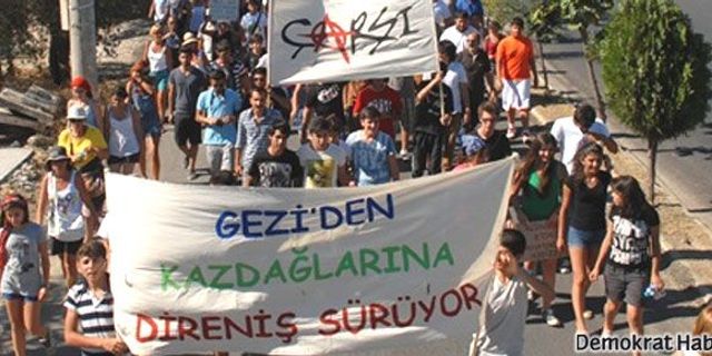 Gezi'de direnen çapulcular şimdi Kazdağları'nda 