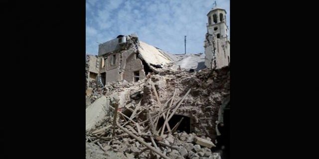 Halep'in en eski Ermeni Kilisesi bombalandı