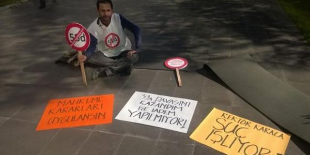 İTÜ'de asistandan rektör protestosu