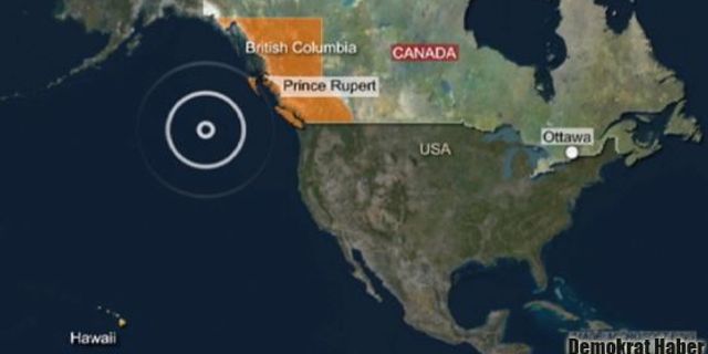Kanada'da 7,7 şiddetinde deprem 