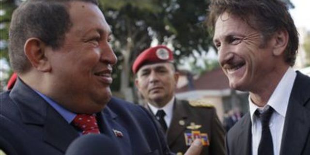 Sean Penn, Hugo Chavez ile görüştü