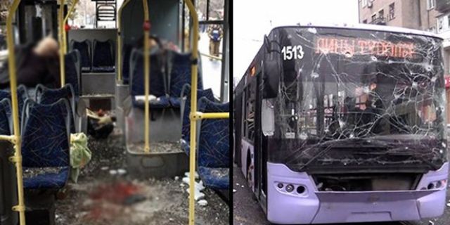 Ukrayna'da otobüs durağı bombalandı: 9 ölü