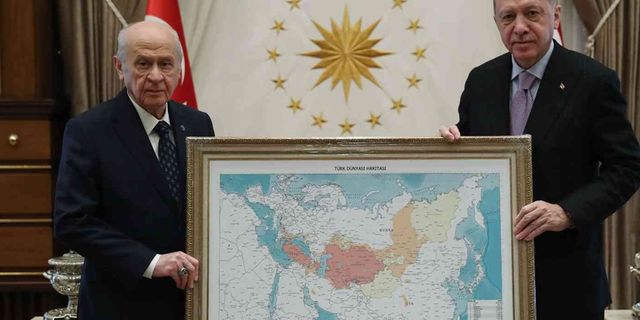Rusya'dan Bahçeli'nin Erdoğan’a hediye ettiği harita hakkında açıklama