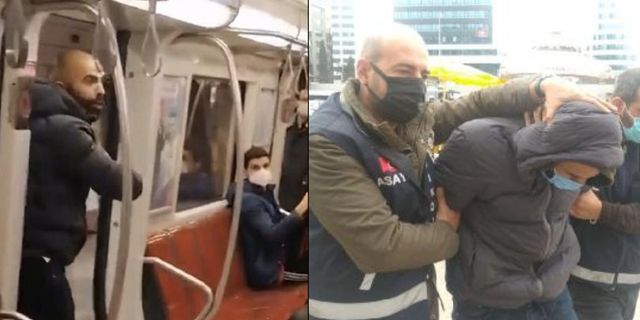 Metroda kadın yolcuya bıçak çekip hakaret eden zanlının tutukluluk halinin devamına karar verildi
