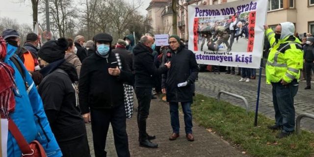 Almanya'da tekmeci Yusuf Yerkel’e karşı eylem